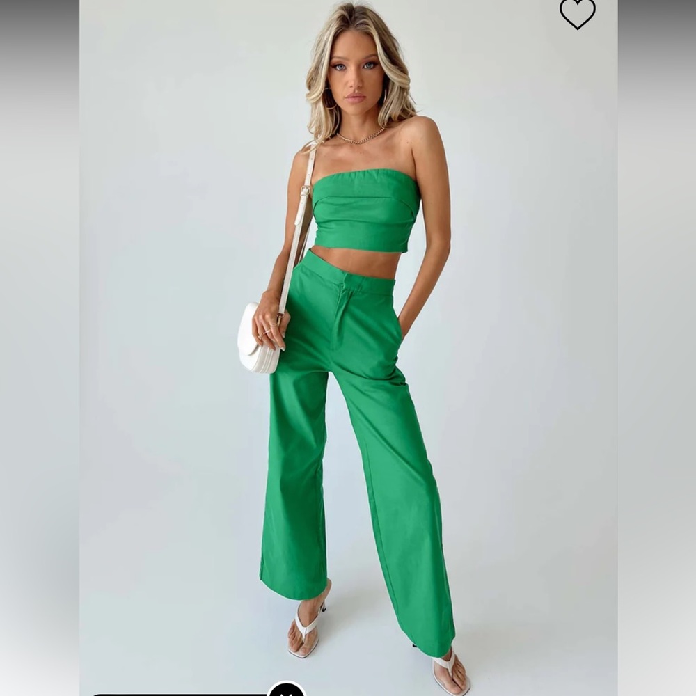 Princess Polly AIDEN SET GREEN